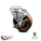 Service Caster 4 Inch High Temp Phenolic Wheel Swivel Bolt Hole Caster with Brake SCC SCC-BH20S414-PHRHT-TLB - alternate 1